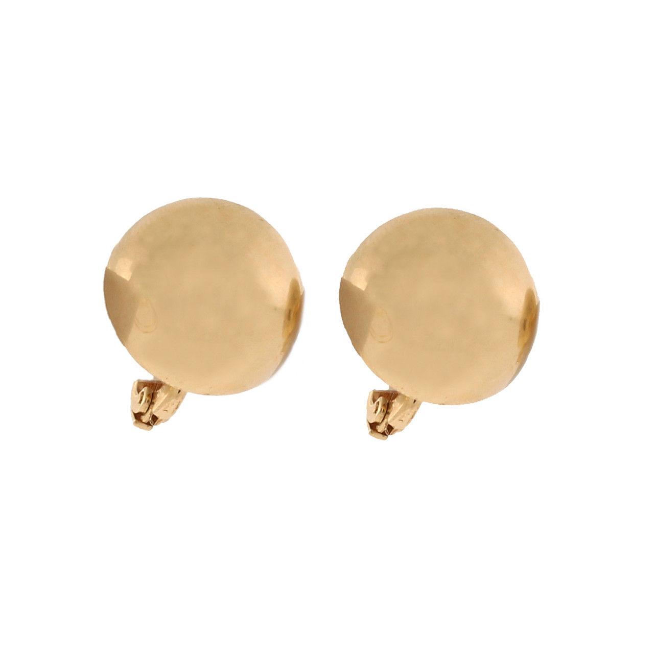 14k Yellow Gold Small J-Hoop Non-Pierced Earrings Z906 | Joy Jewelers