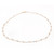 Estate Freshwater Pearl Necklace 14K Yellow Gold Box Chain 17.25" Evenly Spaced