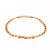Vintage Pink White Glass Stone Fancy Chain Bracelet 18K Yellow Gold Bezel 7.5"