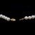 Vintage Pearl Choker Necklace 14K Yellow Gold Filigree Clasp 15.5" Estate
