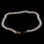 Vintage Pearl Choker Necklace 14K Yellow Gold Filigree Clasp 15.5" Estate