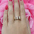 3-Row Ruby Diamond Bar Ring Band 14K Yellow Gold 1.00 TW Channel-Set Size 6.5