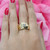 Men's Solitaire Diamond Signet Ring 14K Yellow Gold 0.20 TW HSI2 SZ 10.25 Estate