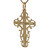 Religious Cross Crucifix Filigree Pendant 14K Yellow Gold 1" Vintage Estate