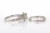 2.00 TW Certified Halo Diamond Engagement Wedding Ring Set 14K White Gold 6.5