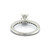 Cushion Cut Solitaire Accent Diamond Engagement Ring GSI Cert.1.08 CTW 14K WGold