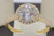 Estate Solitaire CZ Halo Engagement Ring with CZ Accents 14K Yellow Gold Ladies Size 8.25