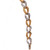 Estate Cuban Wide Link Diamond Bracelet 18K Two-Tone Gold 0.50 CTW Diamonds 7.5"