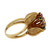 Floral Diamond & Sapphire Ring 18K Yellow Gold 1.00 CTW Size 4.5