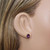 Gold Amethyst Stud Earrings 14K Yellow Gold 1.80 CTW Ladies Pear Cut Gemstones