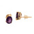 Gold Amethyst Stud Earrings 14K Yellow Gold 1.80 CTW Ladies Pear Cut Gemstones