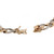 14K Two-Tone Gold Classic Diamond Figaro Link Bracelet Unisex 7"