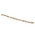 14K Two-Tone Gold Classic Diamond Figaro Link Bracelet Unisex 7"