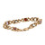 Vintage Multi-Gemstone Bezel Set Chain Bracelet 14K Yellow Gold 7.25"