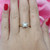 Vintage Solitaire Diamond Engagement Ring 14K 2-Tone Gold 0.55 TW SZ 5.25