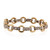 14K Two Tone Gold and Diamond Circle Bracelet Estate 6.5" 1.00 CTW