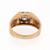 Men's Diamond Signet Ring 14K Two-Tone Gold 0.45 CTW SZ 9.75 Unisex Estate