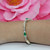 Estate Emerald & Diamond Station Bracelet 14K Two-Tone Gold 3.15 CTW 7"