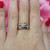 Vintage Multi Colored Topaz Gem 4-Stone Ring 10K Y/Gold SZ 6.5