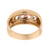 Vintage Multi Colored Topaz Gem 4-Stone Ring 10K Y/Gold SZ 6.5