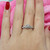 Vintage Solitaire Diamond Engagement Ring 14K White Gold 0.36 TW SZ 6.25 Estate