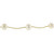 Baroque Pearl Necklace Even Spaced 14K Yellow Gold Snake Chain 16" Ladies