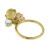 Nanis Bonbon Multi-Gemstone Ring 18K Yellow Gold Quartz Blue Topaz Citrine 5.75