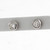 1.00 CTW Round Diamond Stud Earrings Bezel Set 14K White Gold 7.15 mm Estate