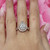 Pear Shape Diamond Solitaire Halo Engagement Ring 10K Rose Gold 2.05 CTW SZ 7.25