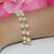 Vintage Two-Strand Freshwater Pearl Bracelet 14K Yellow Gold Chain Estate 7.5"