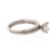 Solitaire Princess Accent Diamond Wedding Ring Set 14K W/Gold 1.73 TW GSI Cert