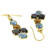 Ippolita Hanging Rock Candy Drop Dangle Earrings 18K Yellow Gold Estate Ladies