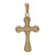 Religious Crucifix Cross Pendant Charm 14K Yellow Gold Unisex Estate Large 2"