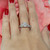 Emerald Cut Cubic Zirconia Solitaire Ring With Accents Sterling Silver Size 8