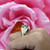 Ruby Diamond Signet Flower Ring 14K Two-Tone Gold 1.08 CTW Estate SZ 10