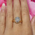 Cluster Diamond Flower Ring 14K Yellow Gold 0.33 CTW Size 5.25 Ladies Estate