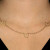 Vintage Open Heart Chain Necklace 18K Yellow Gold Circle Link 17" Ladies Girls