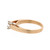 Solitaire Princess Diamond Engagement Ring 2-Tone Gold 0.30 TW SZ 4.75 Estate