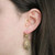 Freshwater Pearl Dangle Floral Earrings 14K Yellow Gold Filigree 1.5" Estate