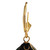 Enamel Flower Drop Dangle Earrings 14K Yellow Gold Lever Backs 1.35" Estate