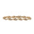 Diamond Swirl Station Bracelet 10K Two-Tone Gold 2.50 CTW Baguette Rounds 7.25"