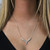 Diamond Y Necklace 14K Tri-Color Gold Mariner Link Chain 0.60 CTW 19.25" Estate