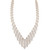 Beaded Cleopatra Mesh Chain Necklace Graduating 14K Two-Tone Gold 17.25" Estate