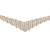 Beaded Cleopatra Mesh Chain Necklace Graduating 14K Two-Tone Gold 17.25" Estate