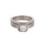 Round Diamond Halo Engagement Ring 14K & 10K White Gold 1.45 CTW Size 5.25