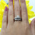 Solitaire Diamond Engagement Ring With Accents 14K White Gold 0.35 TW Size 6.25