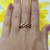 Diamond Swirl Band Ring 18K Yellow Gold Weaved Design 0.14 CTW Rounds Size 6.5
