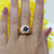 Men's Ruby Diamond Signet Ring 14K Yellow Gold 0.55 CTW Size 10.25 Estate