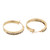 Round Hoop Diamond Earrings 14K Yellow Gold 1.00 CTW Channel Set 0.85"