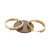 Round Hoop Diamond Earrings 14K Yellow Gold 1.00 CTW Channel Set 0.85"